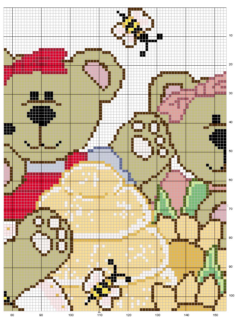 Schema punto croce Orsetto3