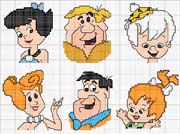 Schema punto croce Flintstones