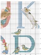 Schema punto croce A F