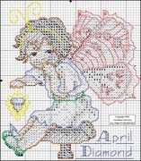 Schema punto croce Aprile