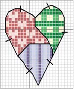 Schema punto croce Cuore