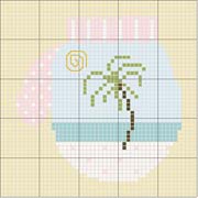 Schema punto croce Palma