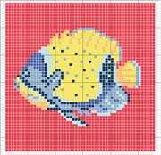 Schema punto croce Pesce