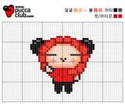 Schema punto croce Pucca Fiore