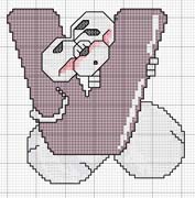 Schema punto croce V Diddl
