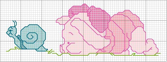 Schema punto croce Winnie55
