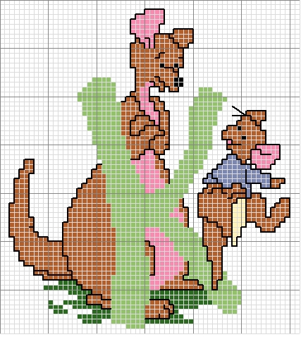 Schema punto croce Winnie k