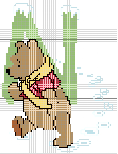 Schema punto croce Winnie n