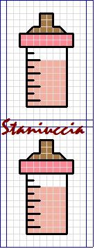 Schema punto croce Biberon