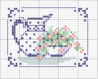 Schema punto croce Brocca