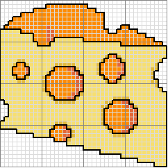 Schema punto croce Formaggio