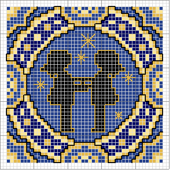 Schema punto croce Gemelli