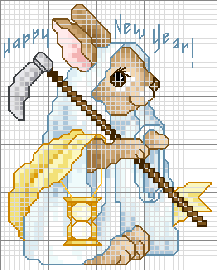 Schema punto croce Holiday animals january