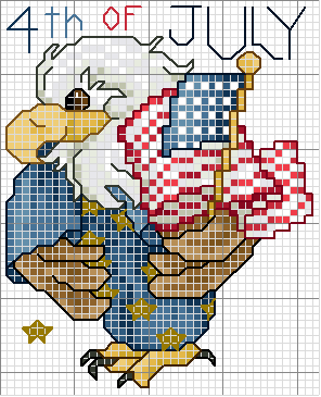 Schema punto croce Holiday animals july