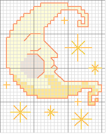 Schema punto croce Luna2
