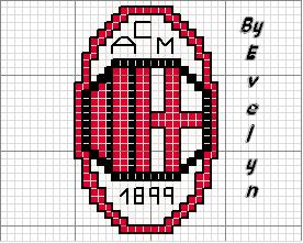 Schema punto croce Milan