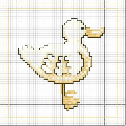 Schema punto croce Oca