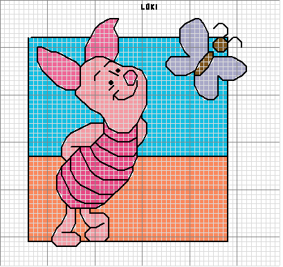 Schema punto croce Pimpi 2