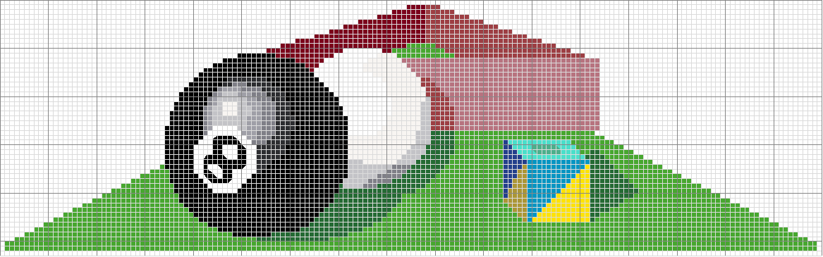Schema punto croce Pool