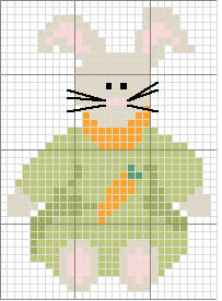 Schema punto croce Rabbit