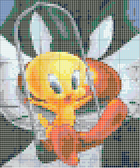 Schema punto croce Silvestro titti