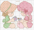 Schema punto croce amiche