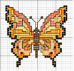 Schema punto croce Farfalla Gialla
