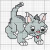 Schema punto croce gattino