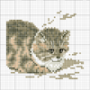 Schema punto croce Gatto-grigio