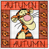 Schema punto croce Tiger-autumn
