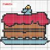 Schema punto croce Torta