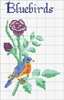 Schema punto croce Uccellino Blu
