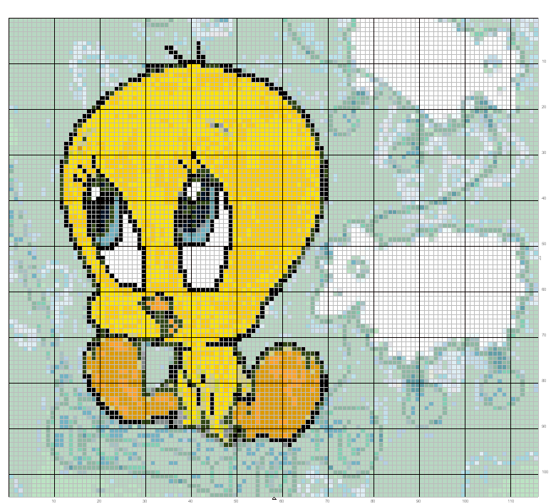 Schema punto croce Titti baby