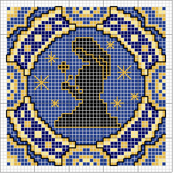 Schema punto croce Vergine