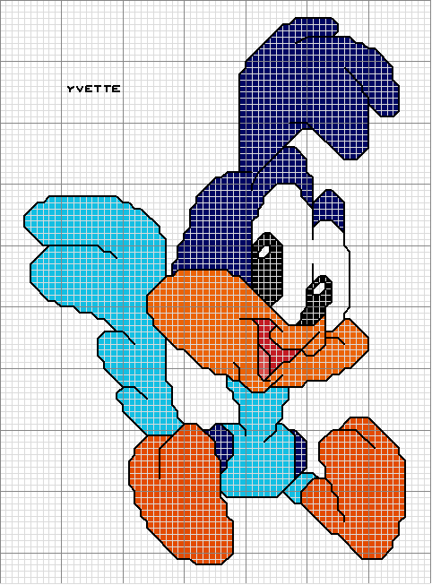 Schema punto croce Woody