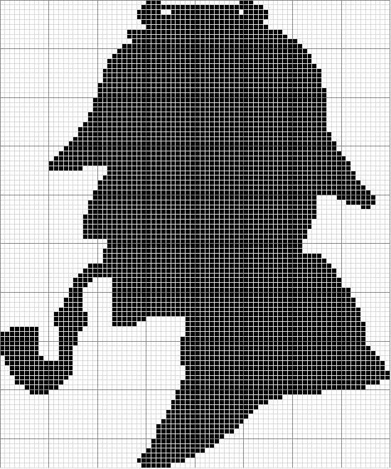 Schema punto croce Sherlock Holmes