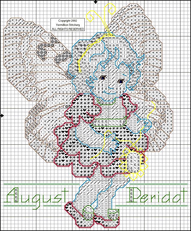 Schema punto croce Agosto