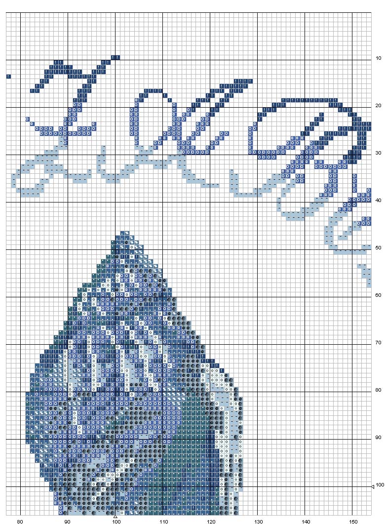 Schema punto croce Alfabeto rotondo1