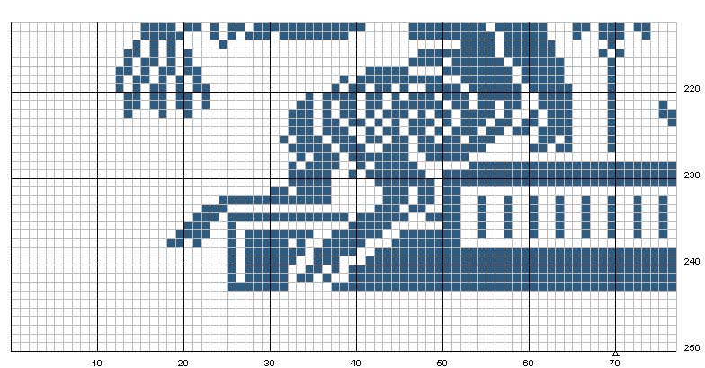 Schema punto croce Angelo2