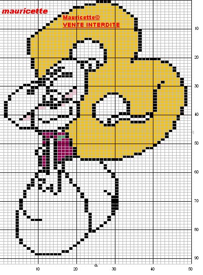 Schema punto croce Didll b