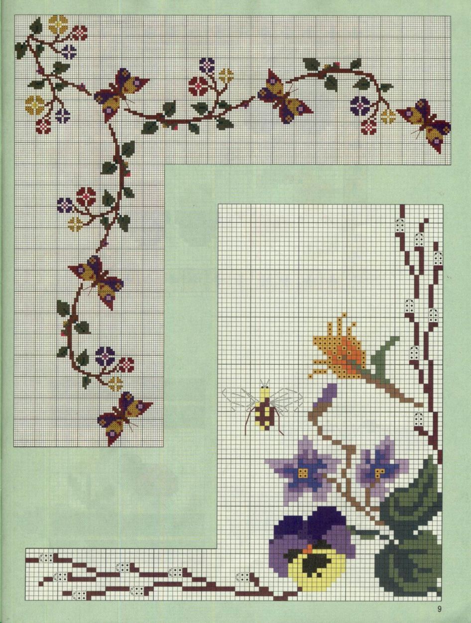 Schema punto croce Fiorre13