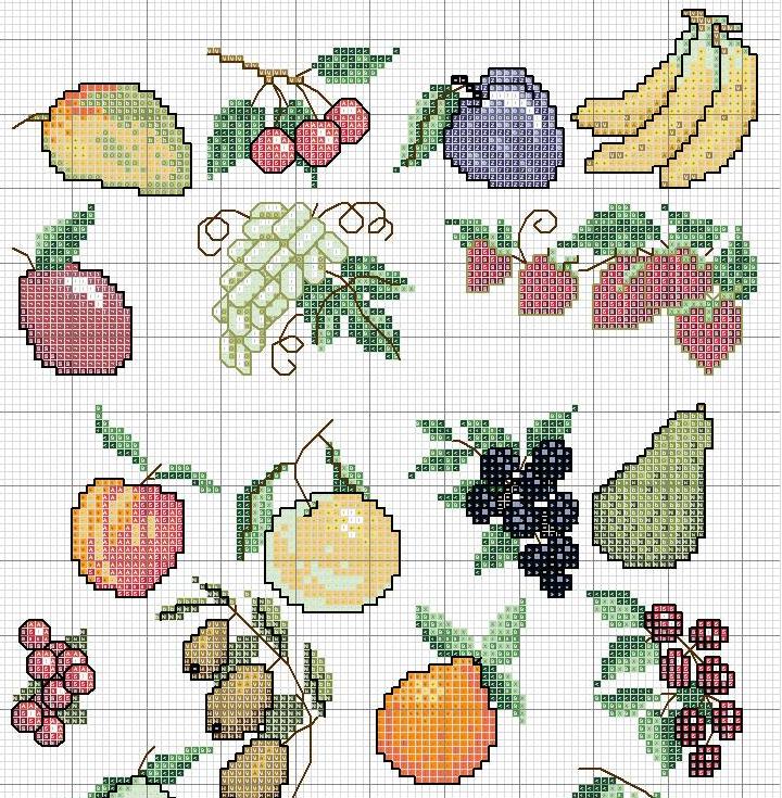 Schema punto croce Frutta3
