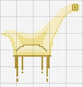 Schema punto croce Sedia8