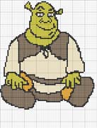 Schema punto croce Shrek2