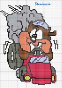 Schema punto croce Taz Baby