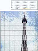 Schema punto croce Torre Eifel2