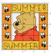 Schema punto croce Winnie2