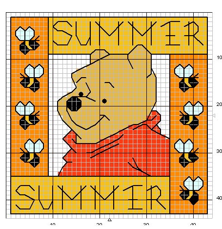 Schema punto croce Winnie2