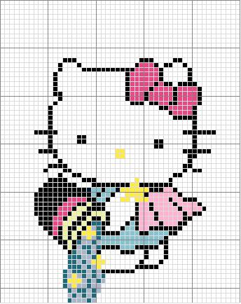 Schema punto croce Acquario