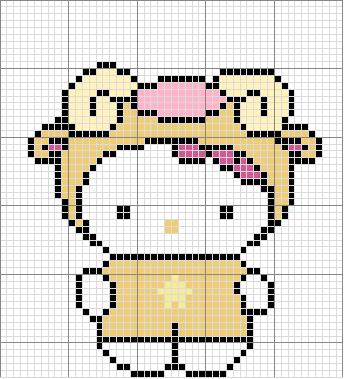 Schema punto croce Ariete